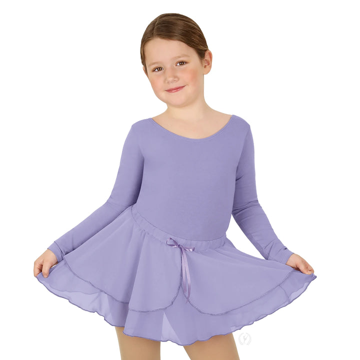 Eurotard Girls Double Layer Chiffon Pull On Skirt
