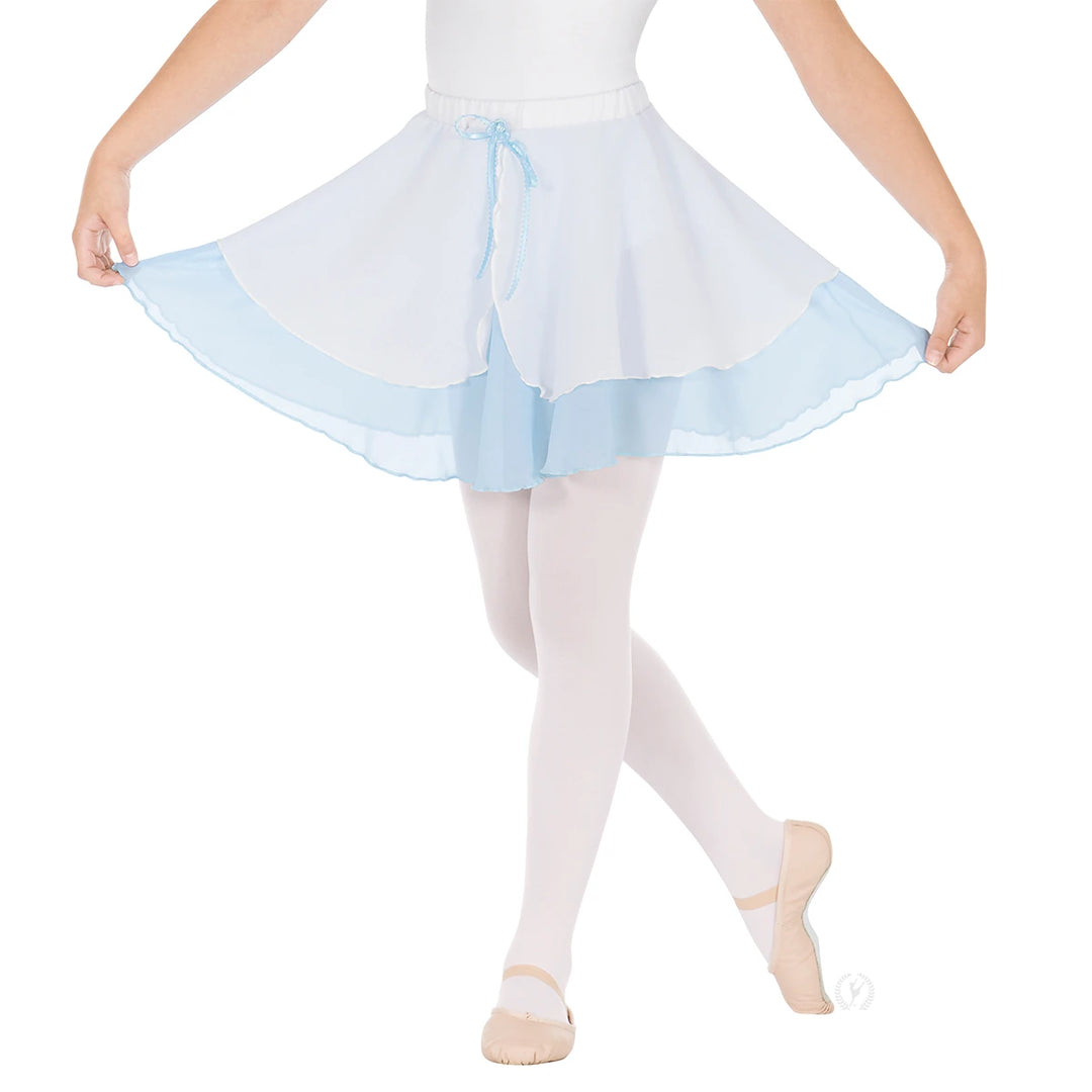 Eurotard Girls Double Layer Chiffon Pull On Skirt