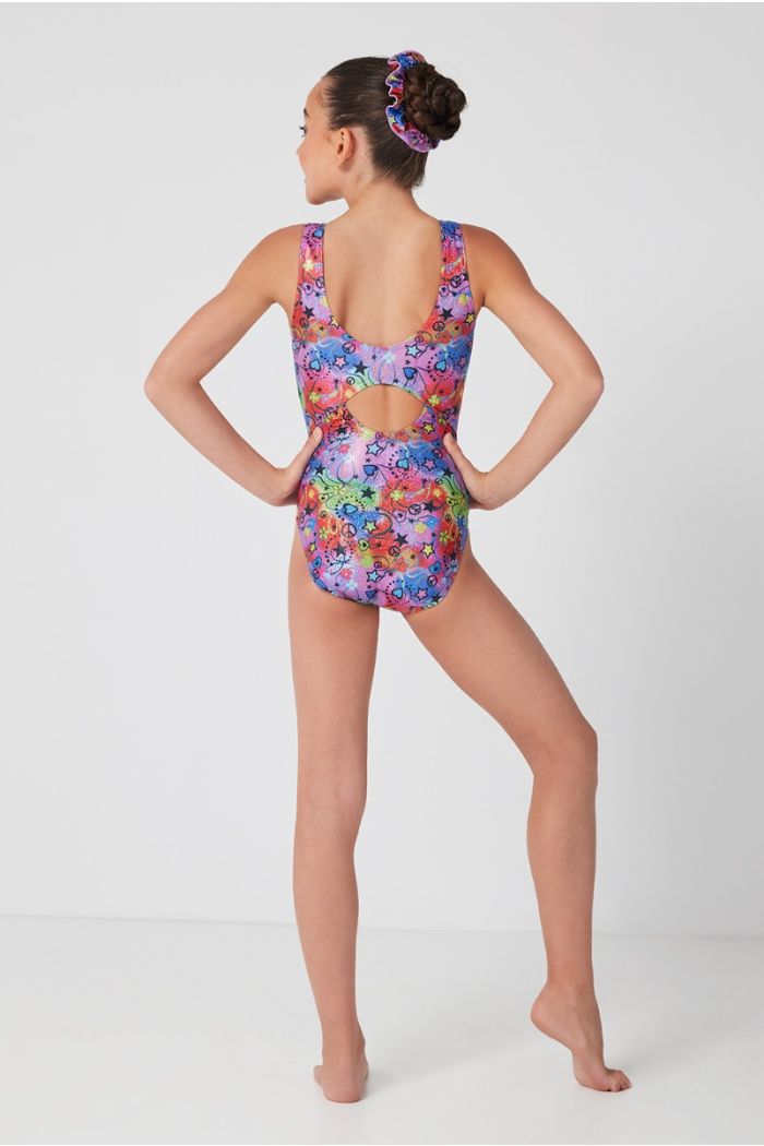 Mondor Gymnastics Peace and Love - Sleeveless Leotard