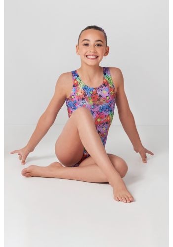 Mondor Gymnastics Peace and Love - Sleeveless Leotard