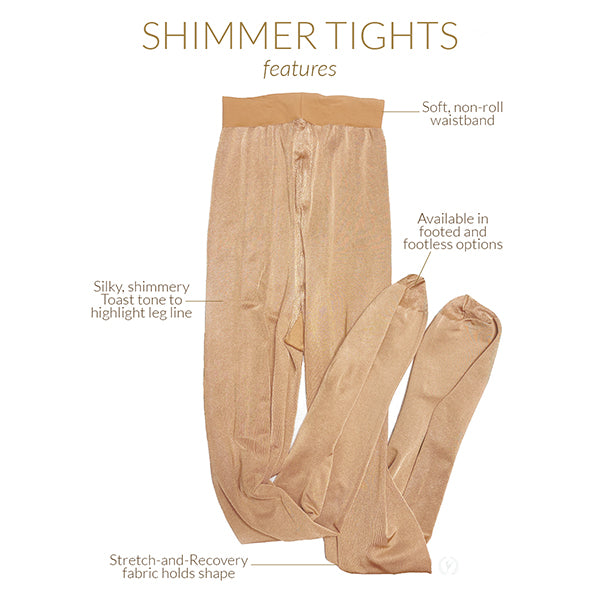 Euroskins Child Footed Shimmer Tight