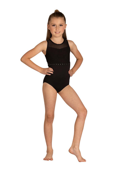 DanzNMotion CHILD Alexa Rhinestone Tank Leotard - Dance Gear Etc.