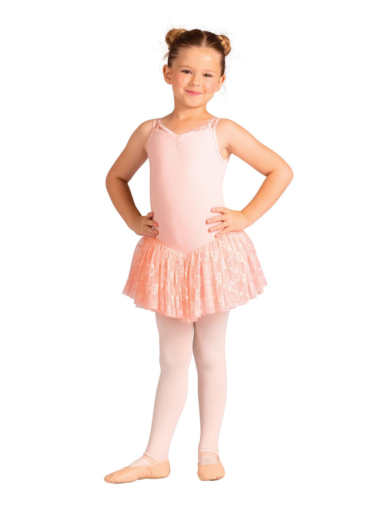 DanzNMotion Child Moirine Bow Print Dress - Dance Gear Etc.
