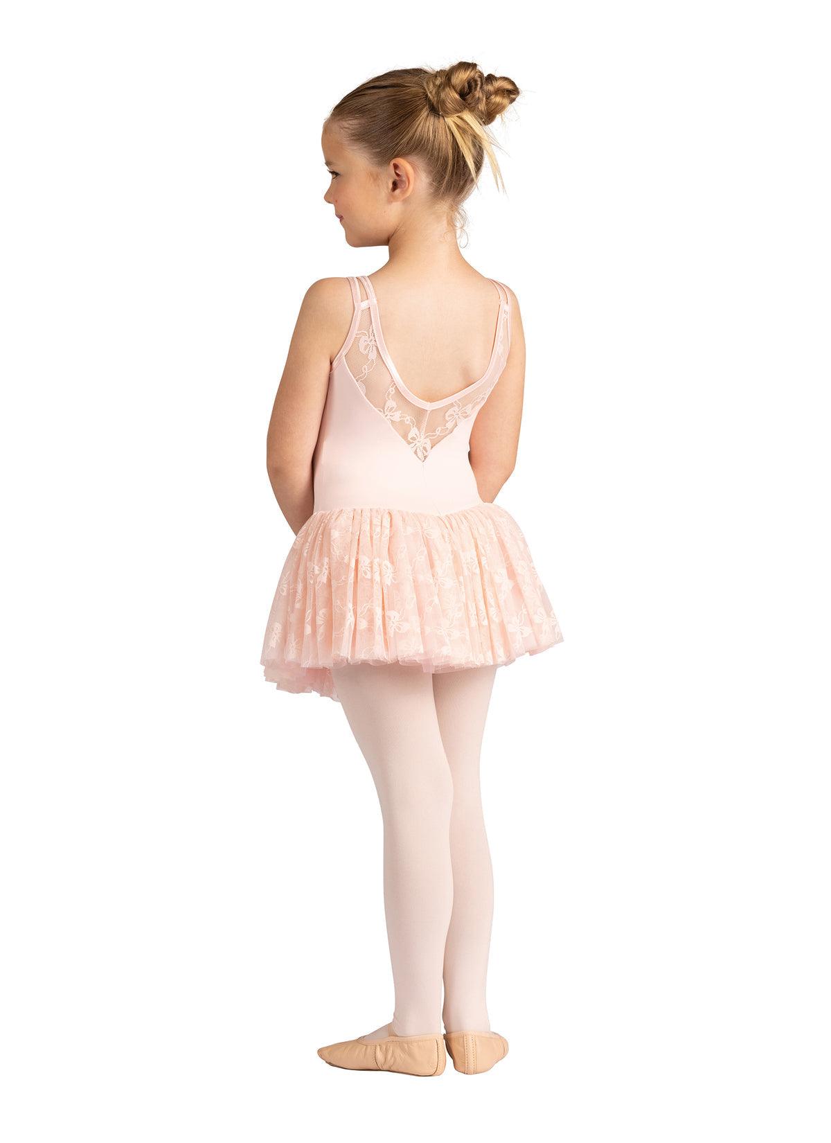 DanzNMotion Child Moirine Bow Print Dress - Dance Gear Etc.