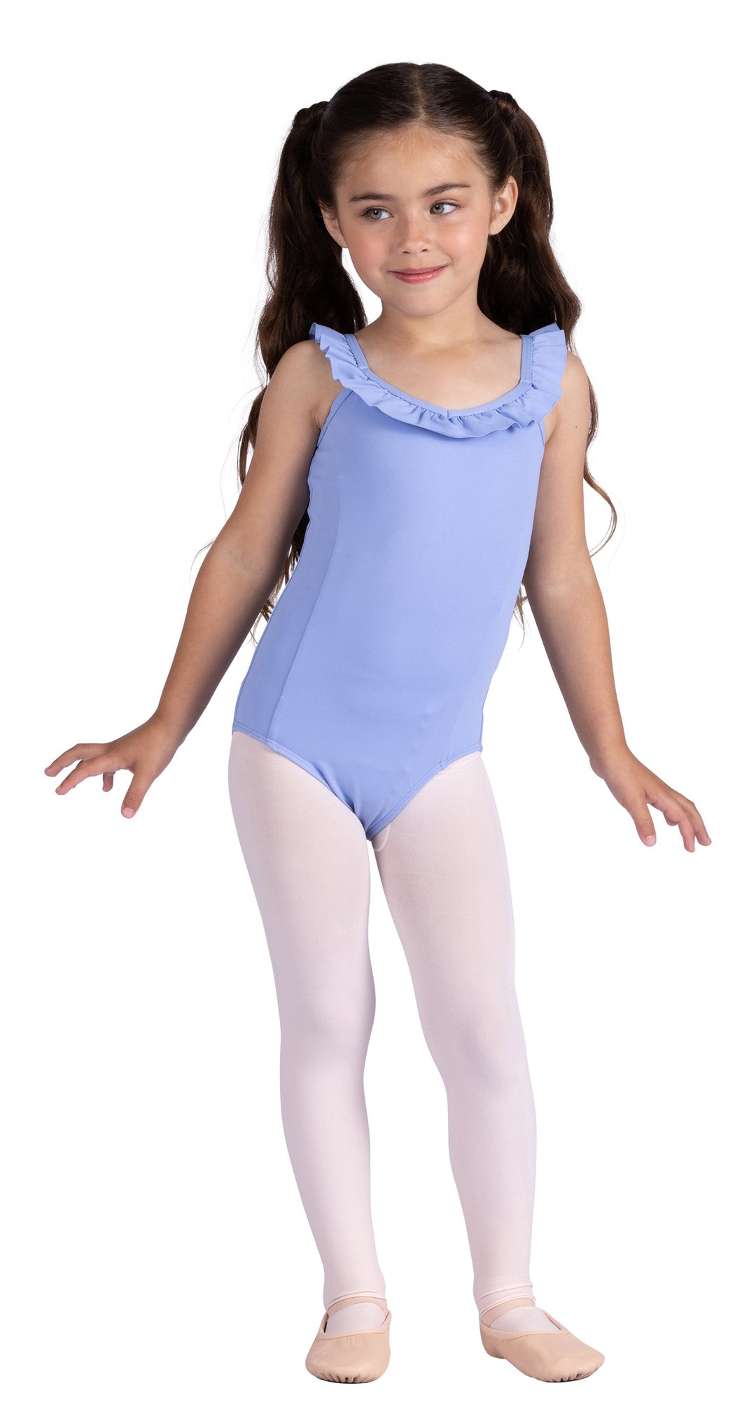 DanzNMotion Child Babe Ruffle Neck Leotard
