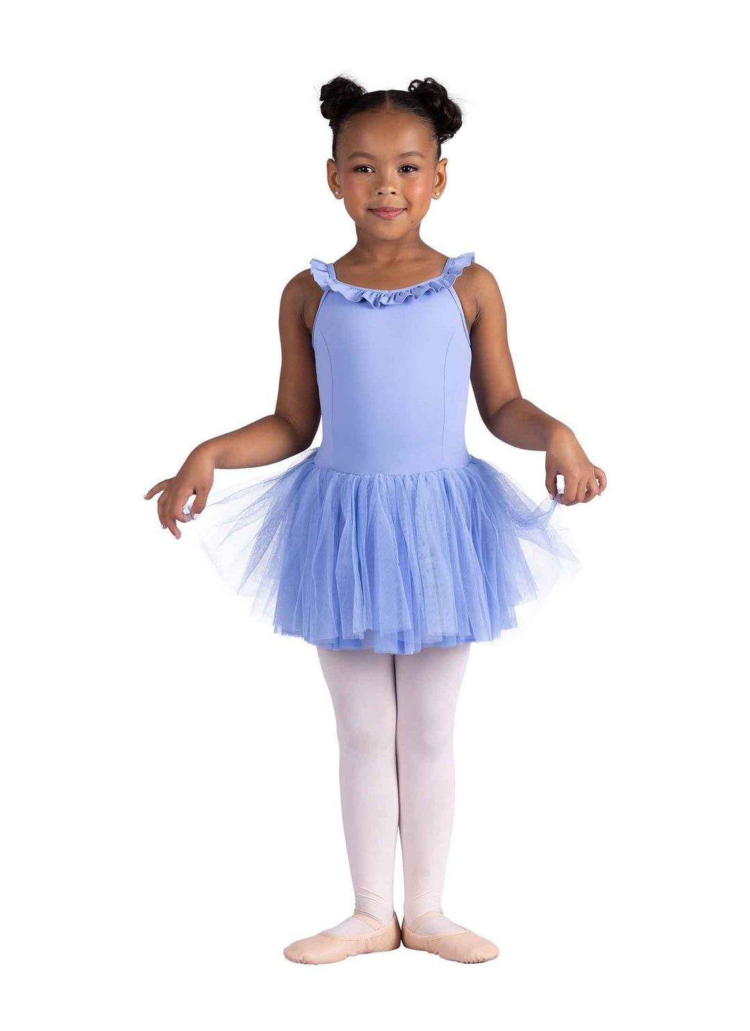 DanzNMotion Child Ruffle Trim Babette Dress