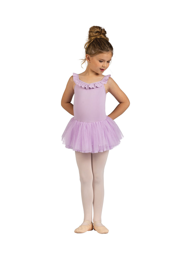DanzNMotion Child Ruffle Trim Babette Dress