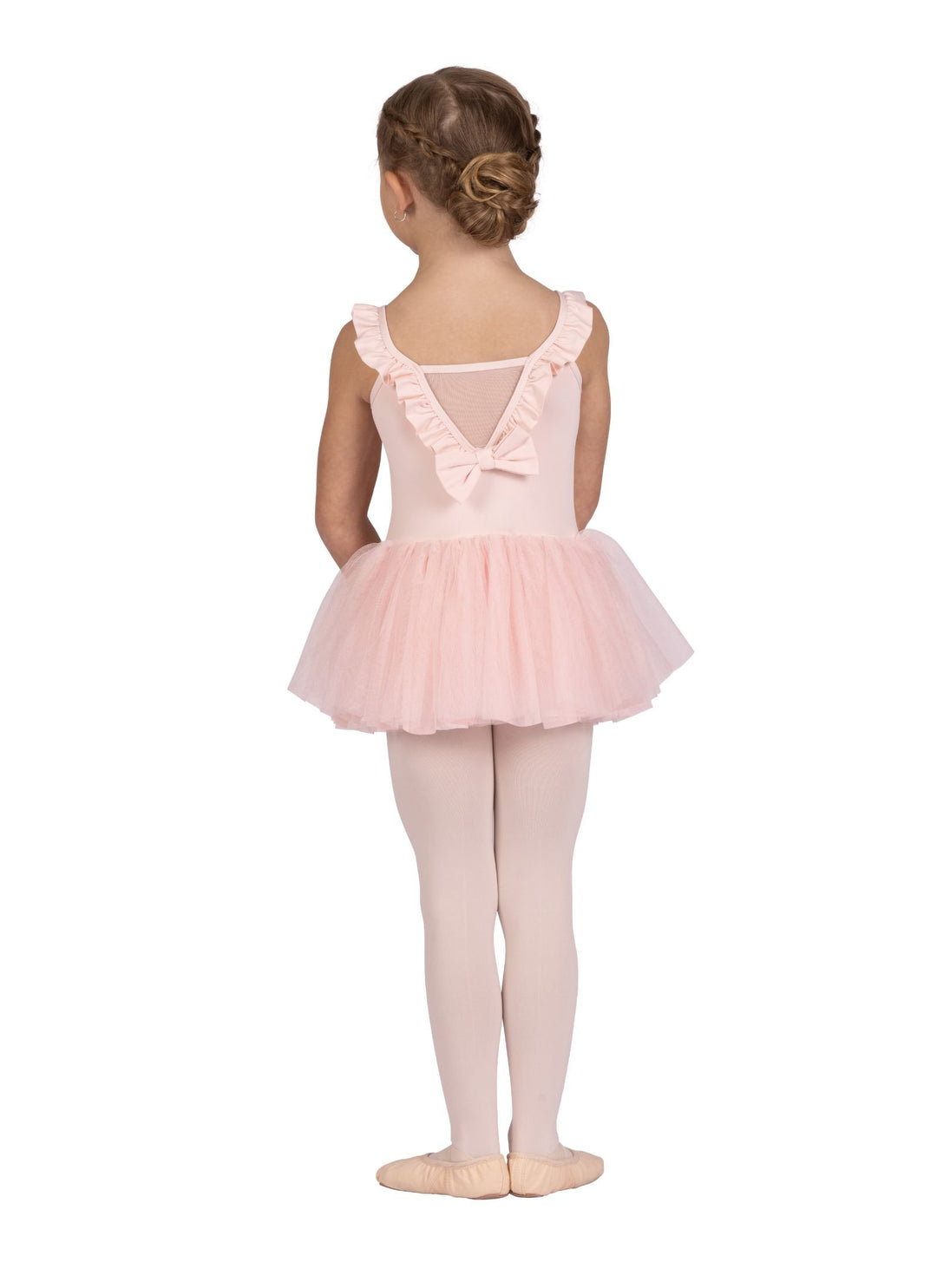 DanzNMotion Child Ruffle Trim Babette Dress