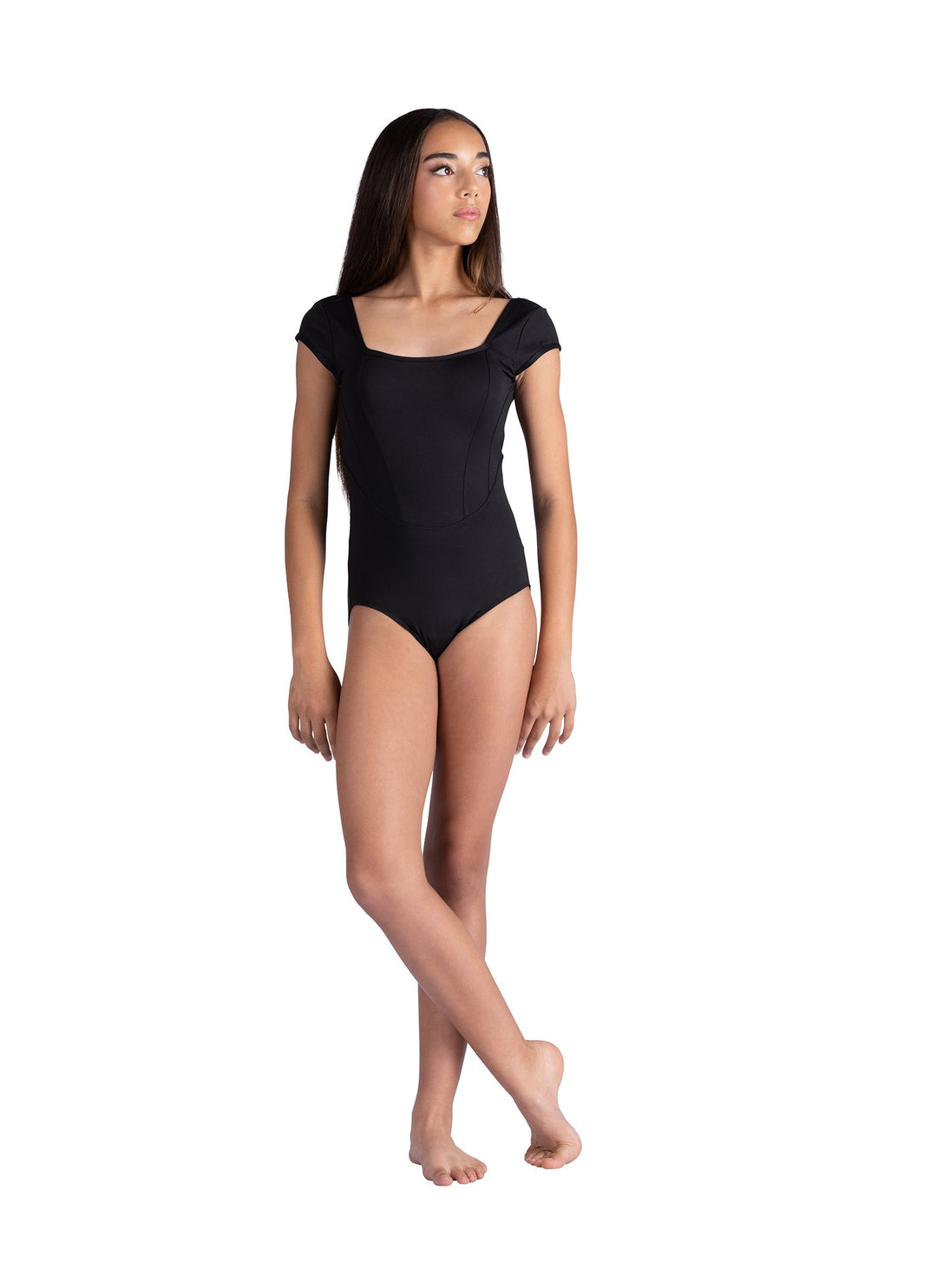 DanzNMotion Adult Square Neck Seamed Leotard