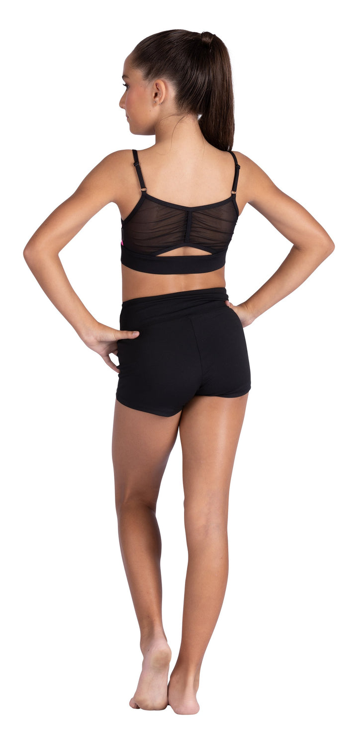 DanzNMotion Child Color Block Crop Top