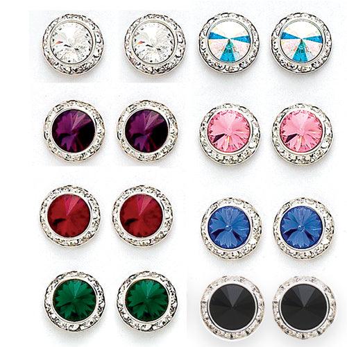 Dasha Crystal Preciosa Earrings (12/17mm) - Dance Gear Etc.