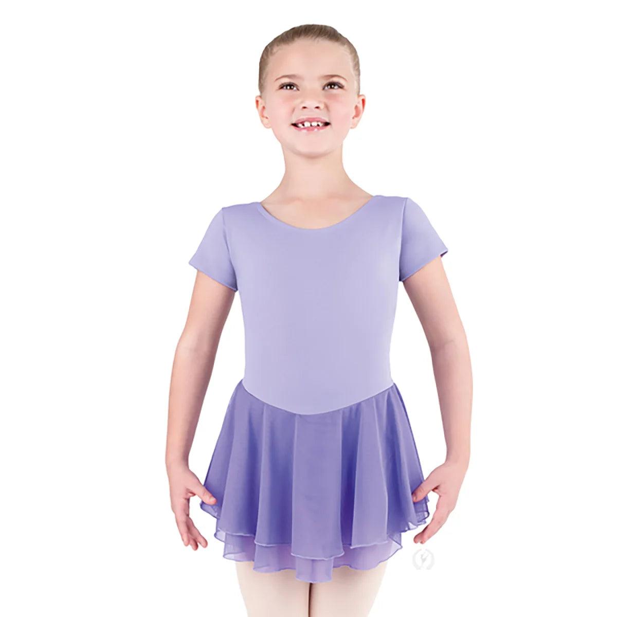 Eurotard Girls Short Sleeve Dance Dress - Dance Gear Etc.