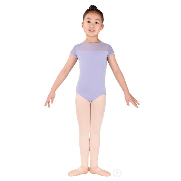 Eurotard Girls Silhouette Mesh Crossover Back Leotard