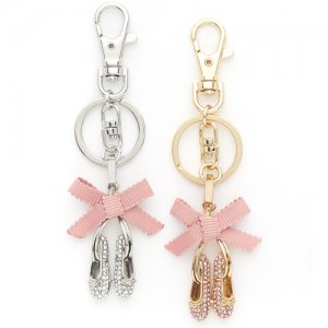 Dasha Ballet Shoe Keychain w Bow - Dance Gear Etc.