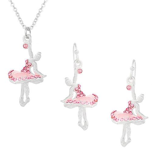 Dasha Ballerina Necklace/Earring Set - Dance Gear Etc.
