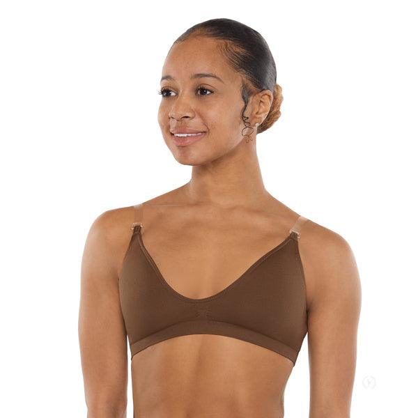 Eurotard Womens Seamless Padded Wide Band Bra