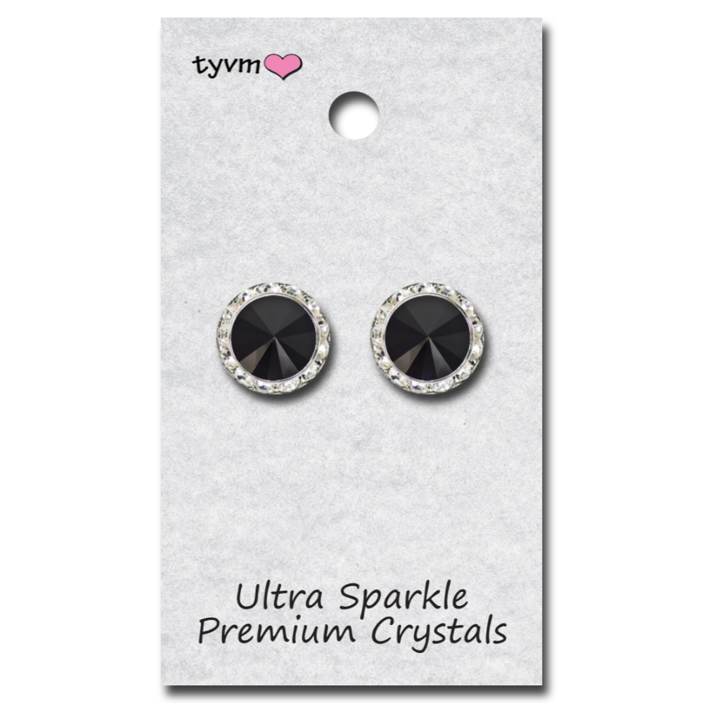 15mm Center Stone Post Earrings