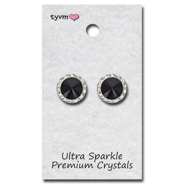 15mm Center Stone Post Earrings