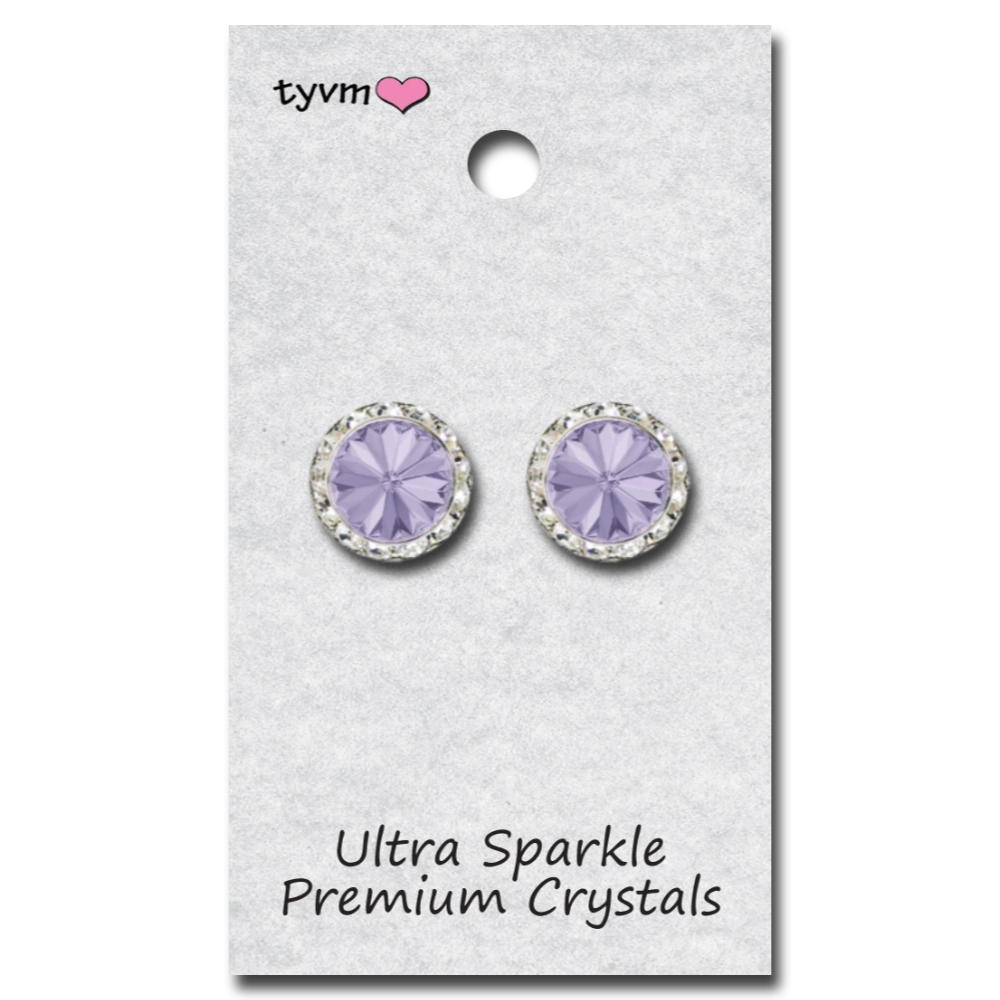 15mm Center Stone Post Earrings
