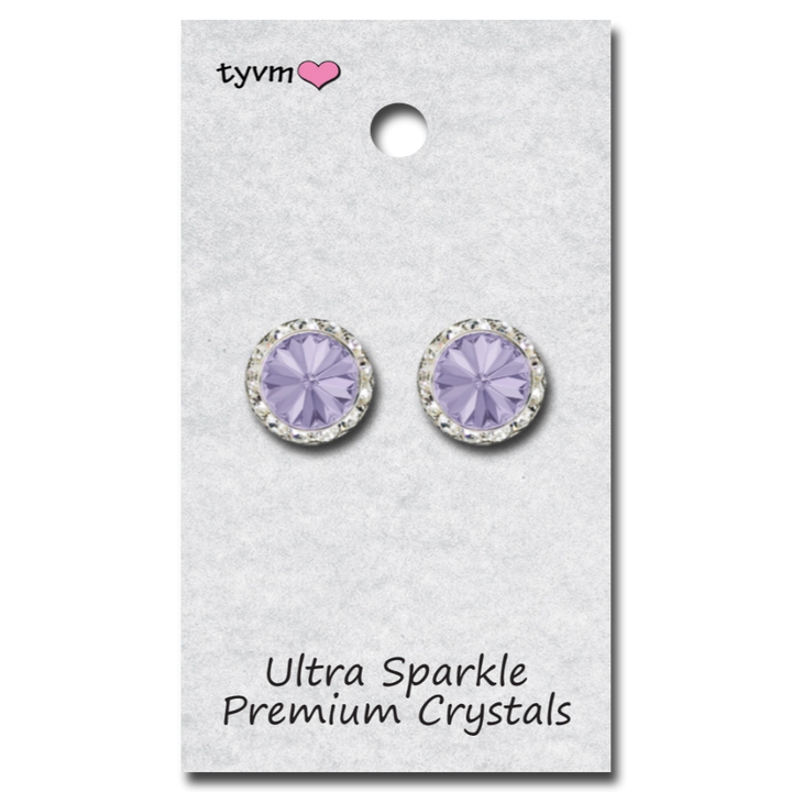 15mm Center Stone Post Earrings