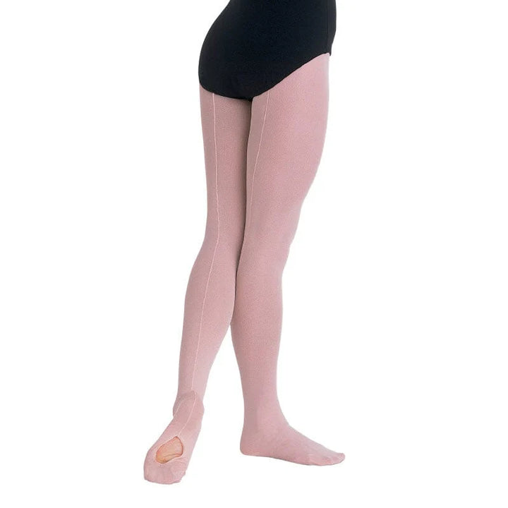 Body Wrappers Child C45 TotalStretch Mesh Seamed Convertible Tight