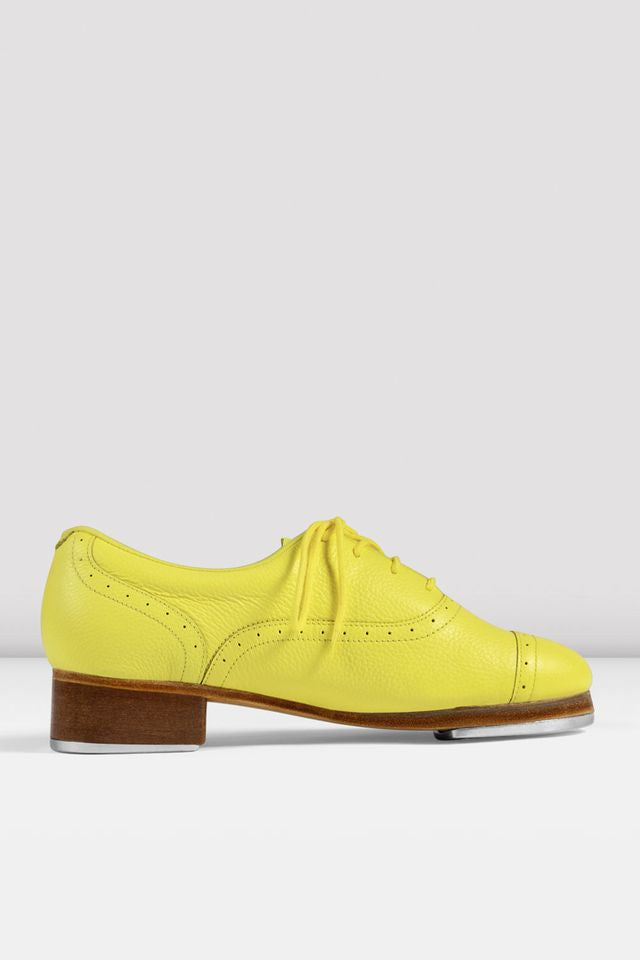 Ladies Jason Samuels Smith Yellow Pebble Leather Tap Shoes