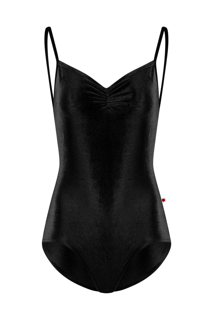 Yumiko Adult DANIELA Velvet Pinch Front Camisole Leotard