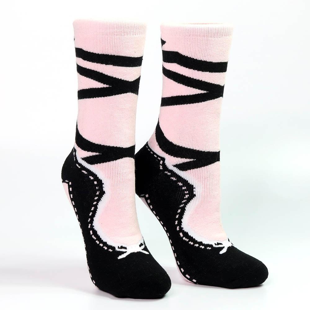Pink/Black Pointe Slipper Sock - Dance Gear Etc.
