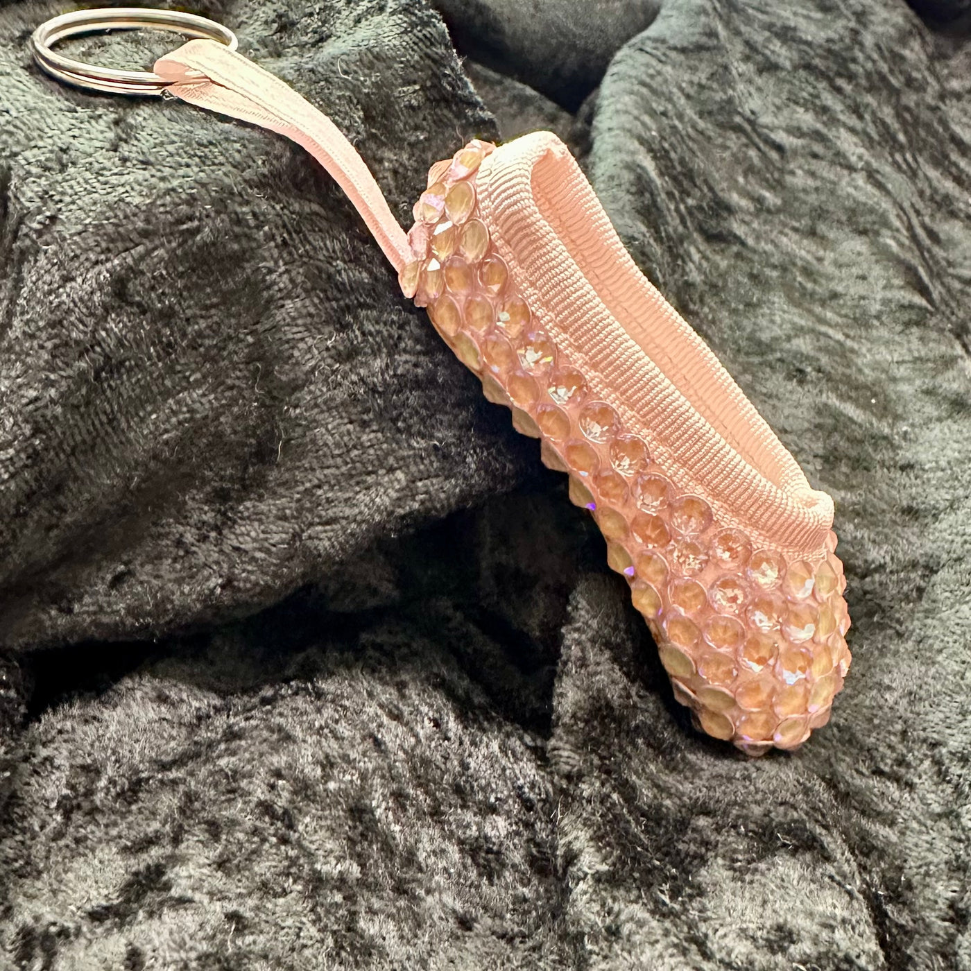 DGE Mini Crystal pointe shoe keychain