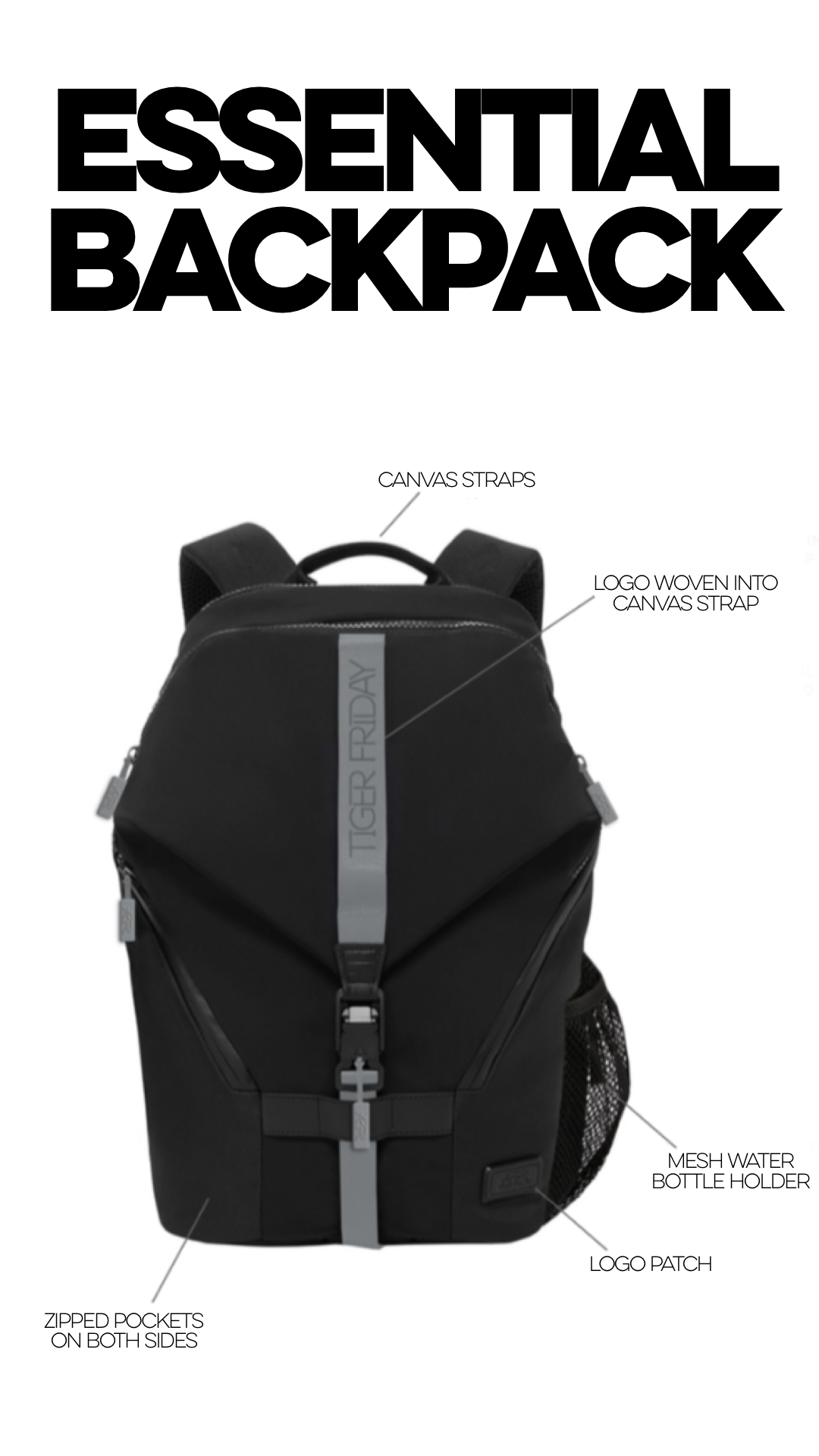 Tiger Friday Essential Backpack
