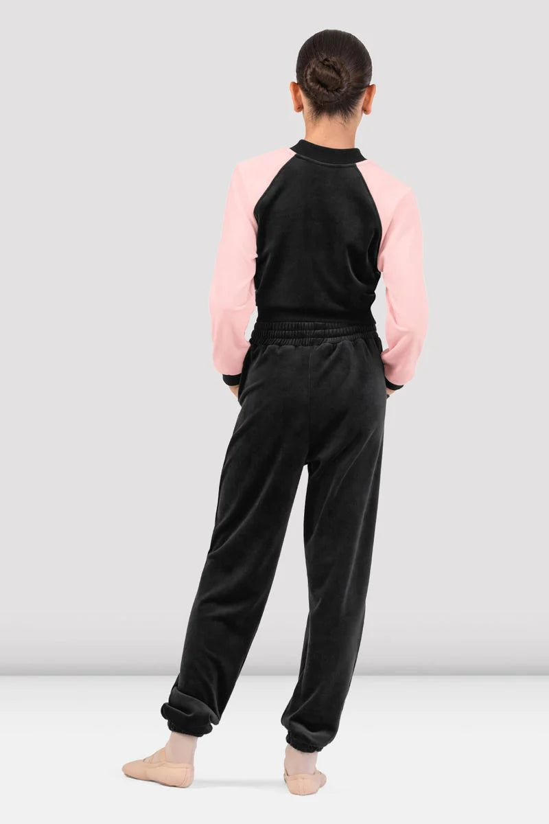 BLOCH Girls Julia Velvet Bomber Jacket