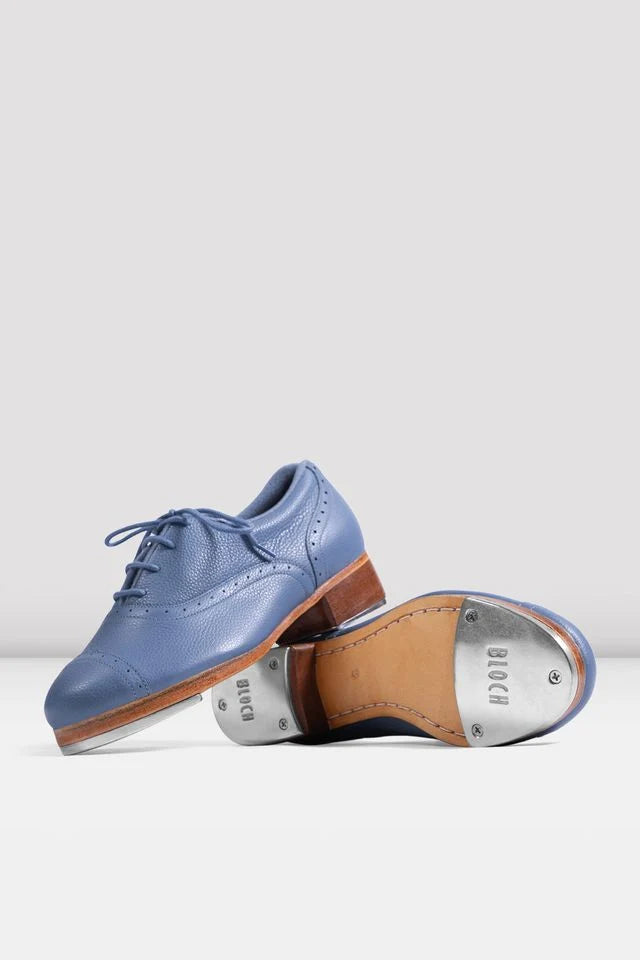 Ladies Jason Samuels Smith Sky Blue Pebble Leather Tap Shoes