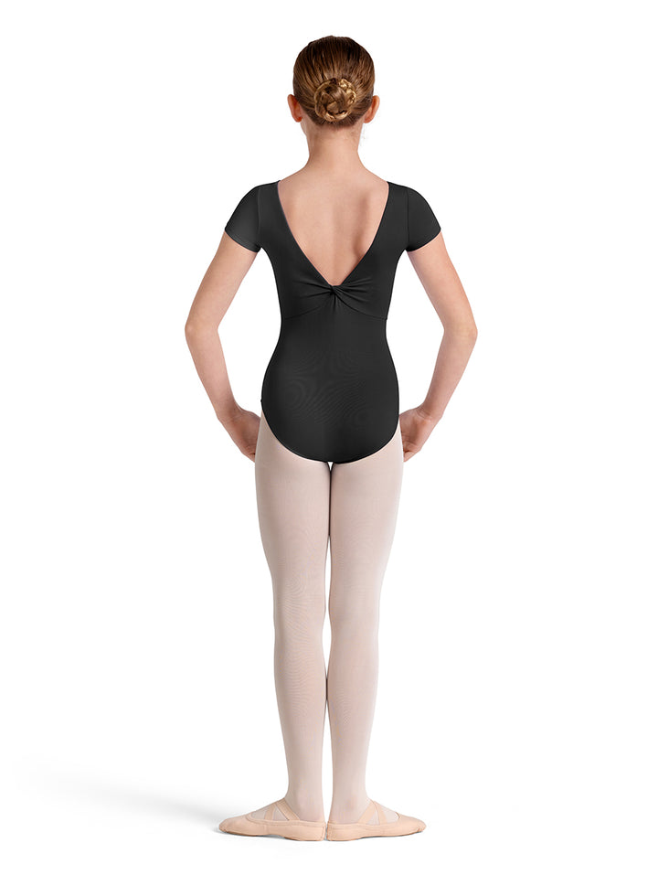 Mirella Girls Plain Twist Back Leotard