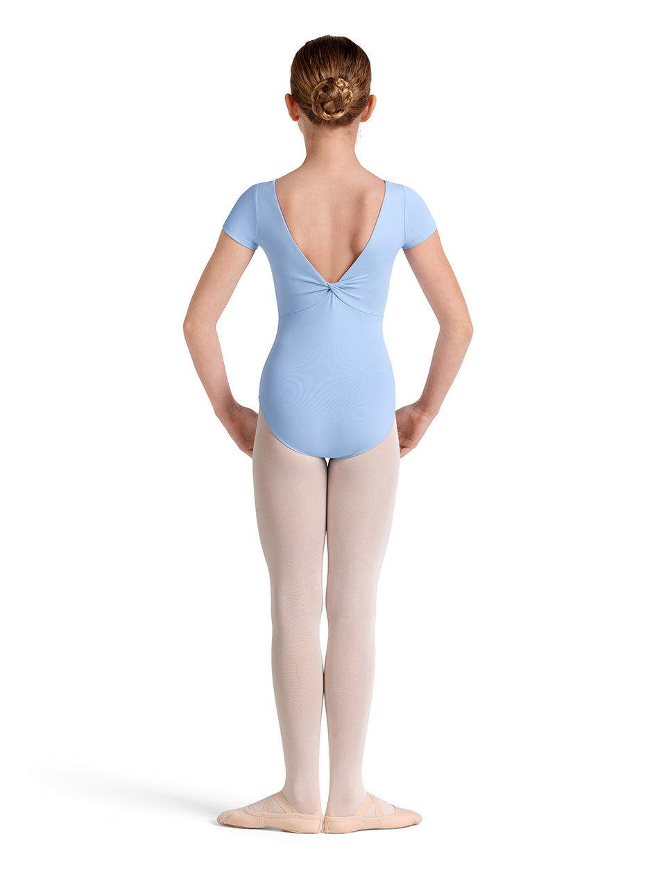Mirella Girls Plain Twist Back Leotard