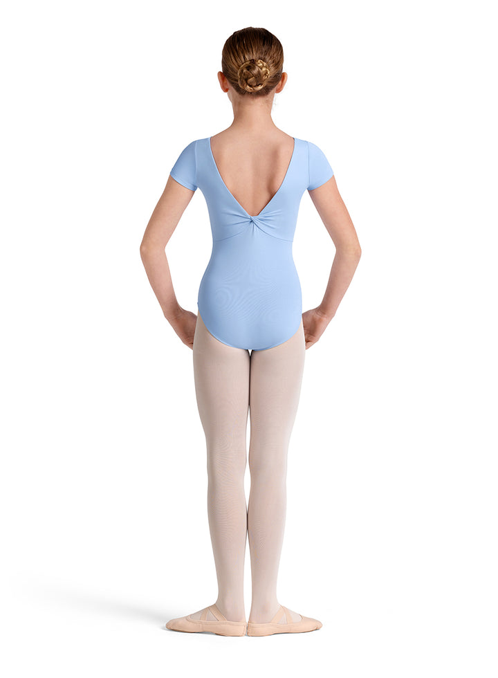 Mirella Girls Plain Twist Back Leotard