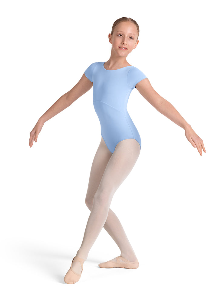 Mirella Girls Plain Twist Back Leotard