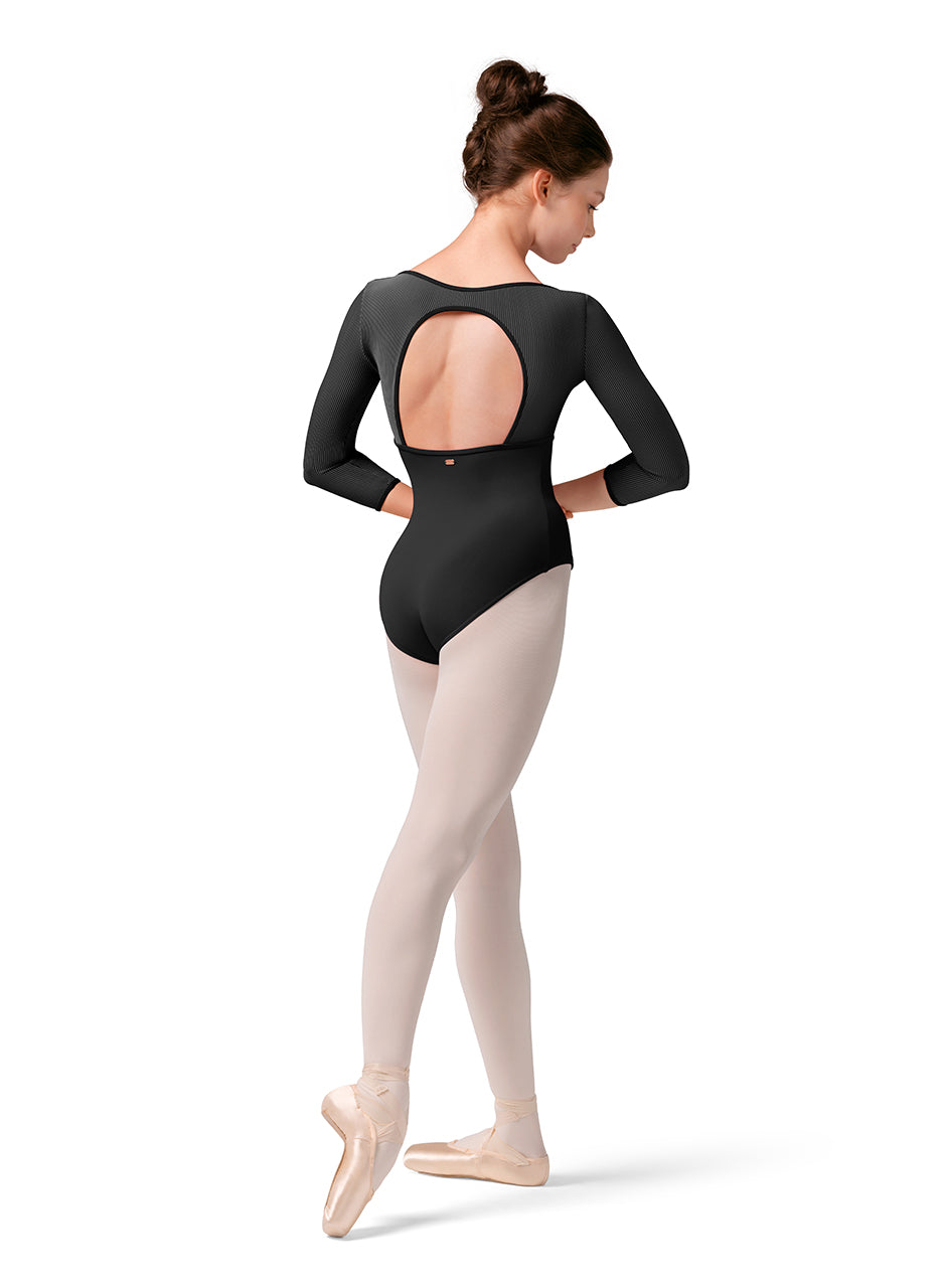 Mirella Ladies Mesh 3/4 Sleeve Leotard