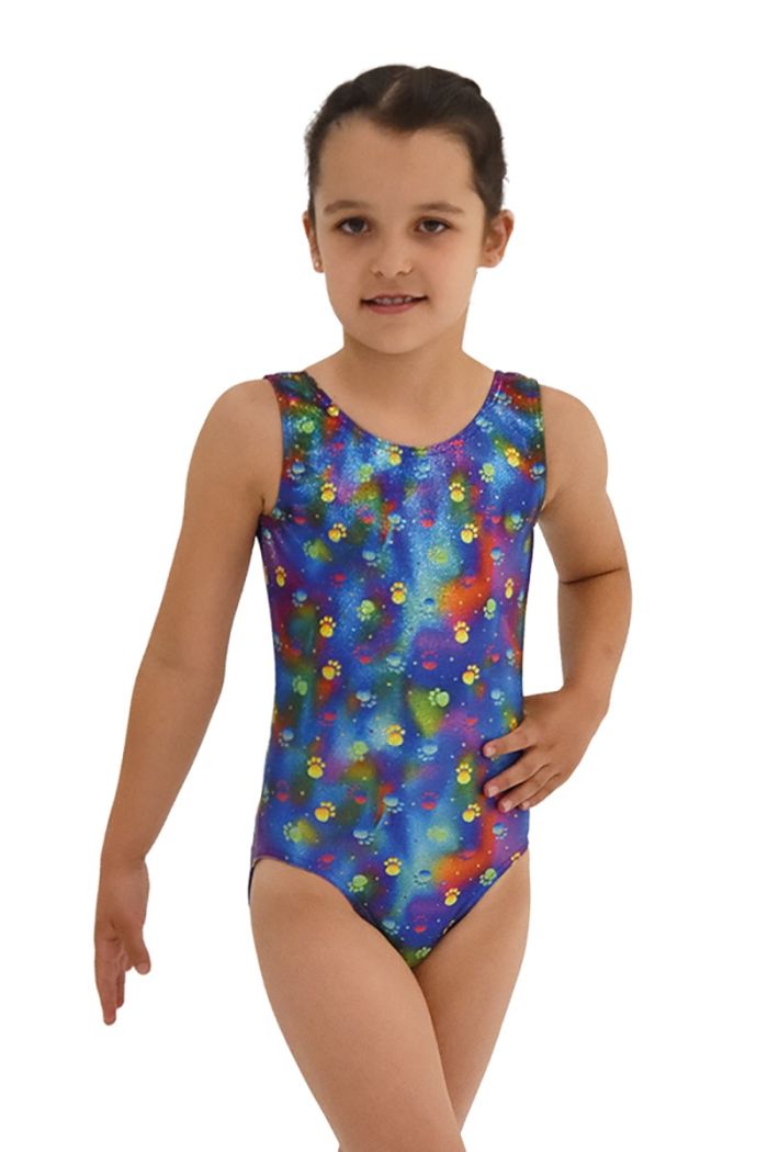 Mondor Gymnastics Printed Leotard paw