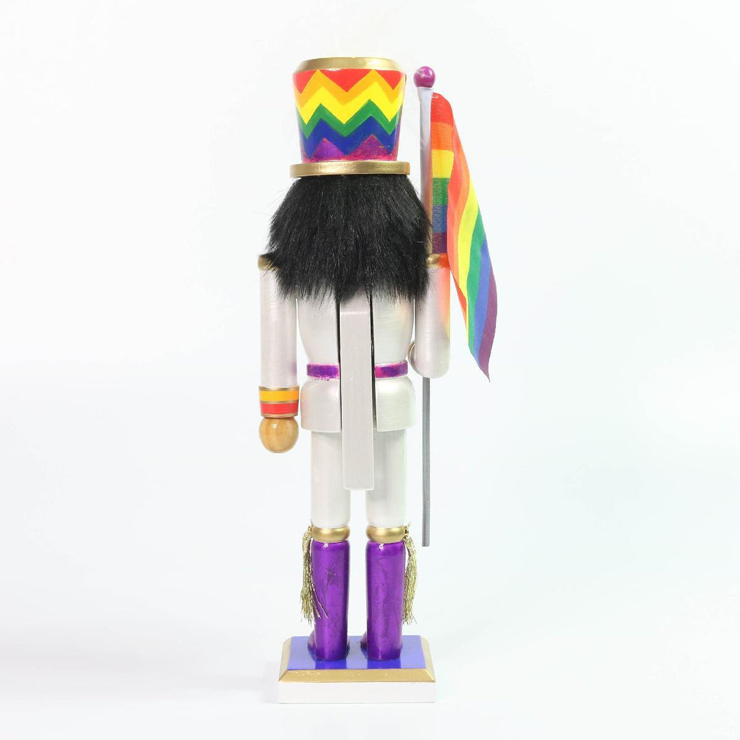Pride Nutcracker Waving Rainbow Flag - Dance Gear Etc.