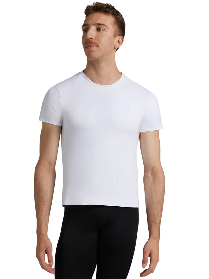 Capezio Adult Unisex Microfiber Crew Neck Short Sleeve Top