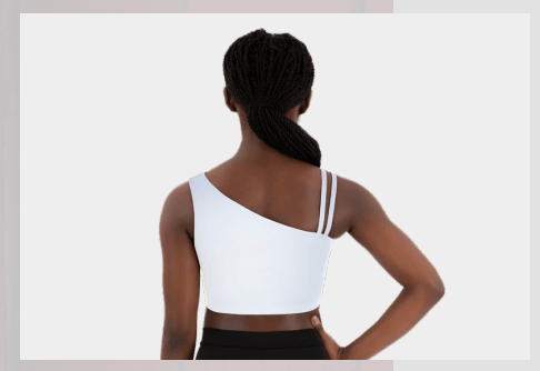 Eurotard Girls & Womens Asymmetrical Long Line Bra - Dance Gear Etc.