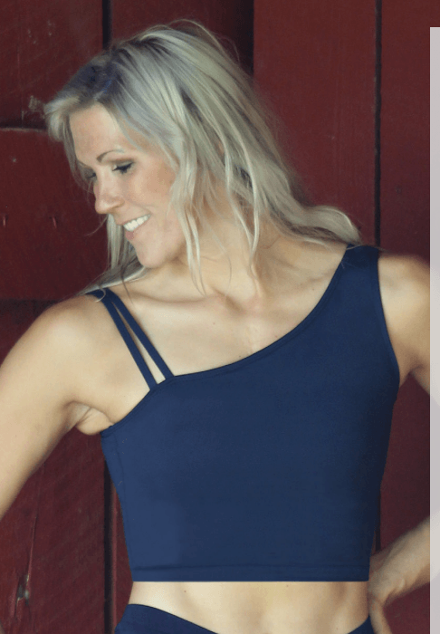 Euroskins Adult Asymmetrical Crop Top