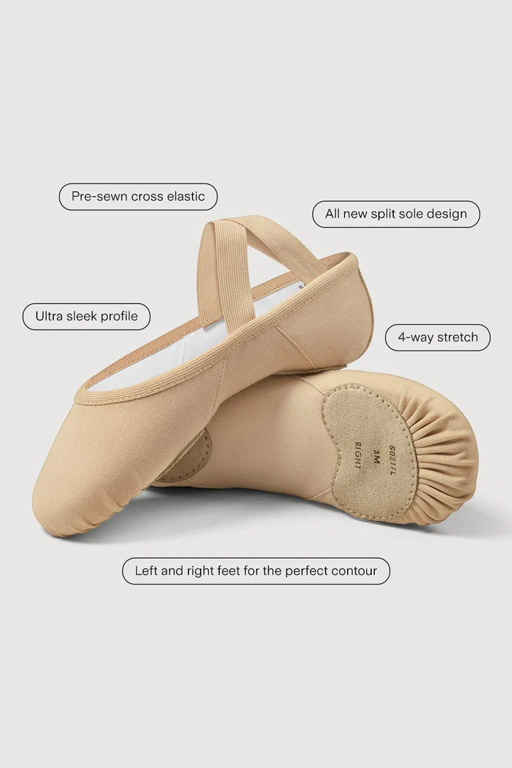 Bloch Ladies Elation Canvas Ballet Shoes