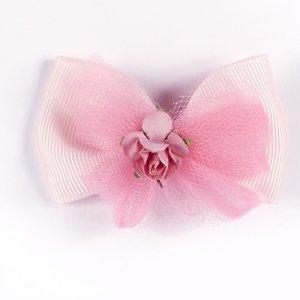 Dasha Tulle Flower Bow - Dance Gear Etc.
