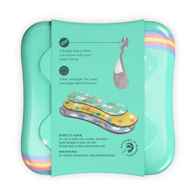 Welly Bravery Badges - ASSORTED UNICORN FLEX FABRIC BANDAGES - Dance Gear Etc.