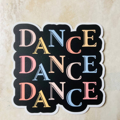 Dance Words Vinyl Stickers