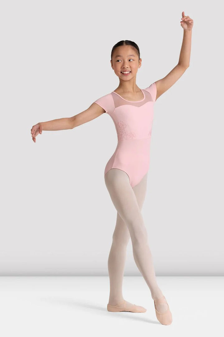Bloch Emboss Short Sleeve Leotard