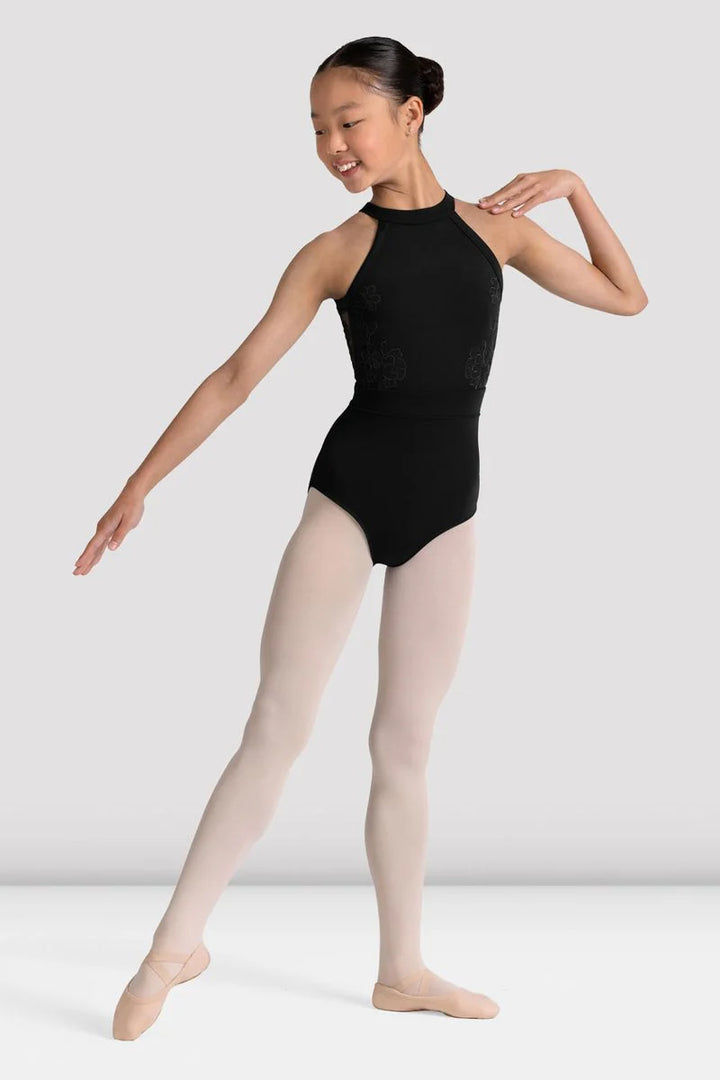 Bloch Emboss Halter Leotard