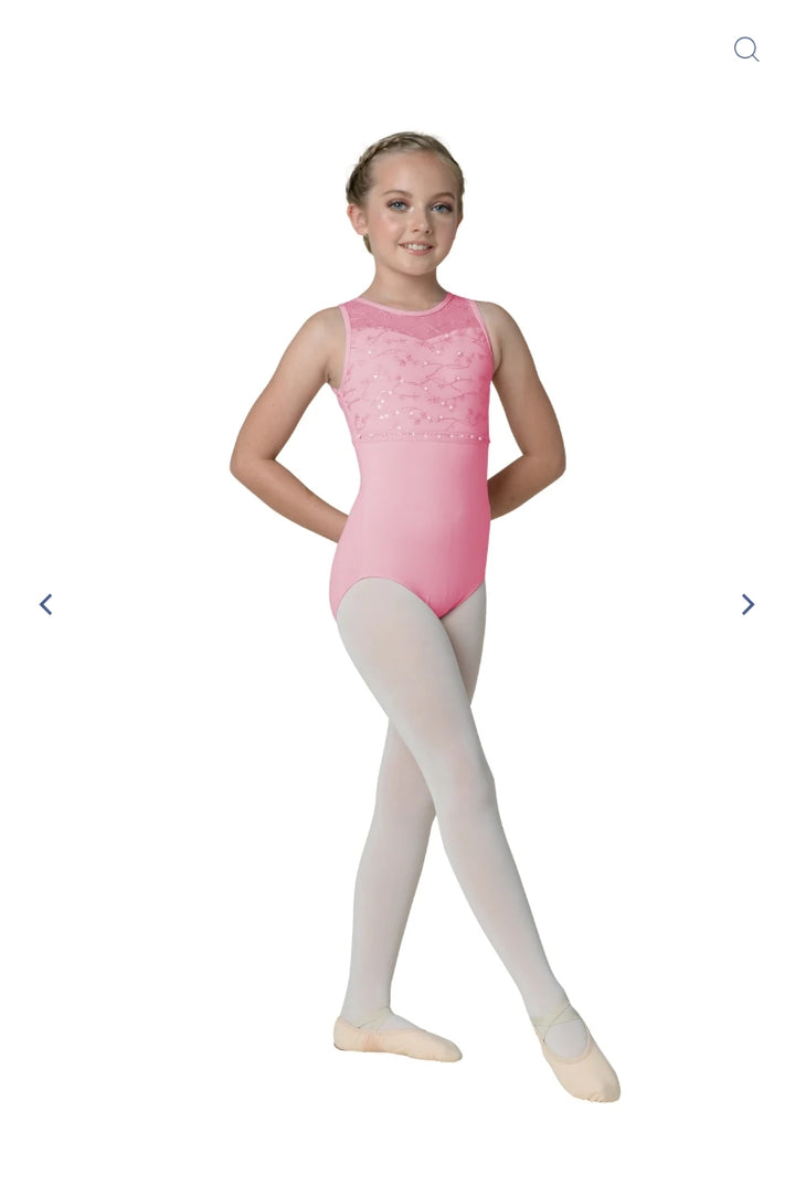 DanzNMotion Child Sequin Mesh Bella Leotard