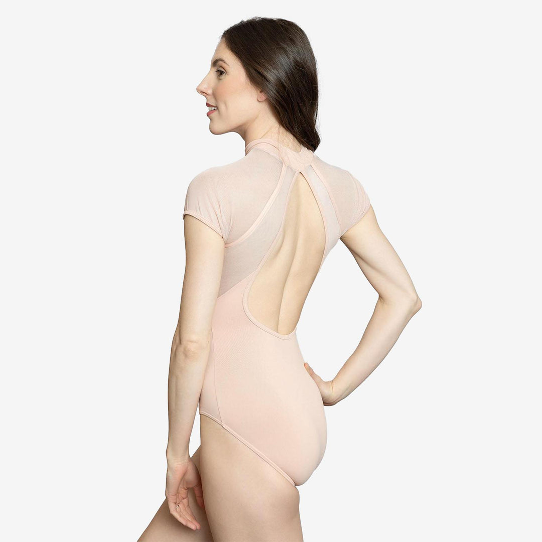 So Danca Adult Short Sleeve Zip Front Leotard